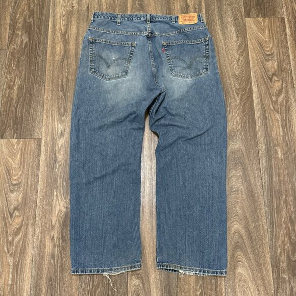 VTG Levi's 559 Jeans Men's 40x30 Medium Wash Relaxed Straight Distressed Y2K 00s - Picture 3 of 12